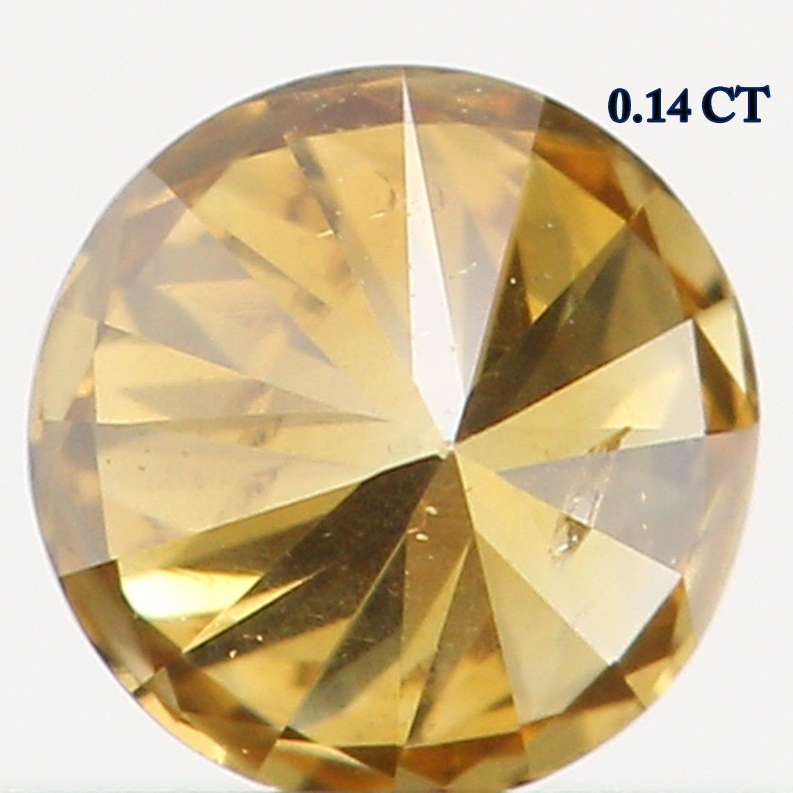 Natural Loose Diamond Round Fancy Dark Yellow Color I1 Clarity 3.20 MM 0.14 Ct L6434