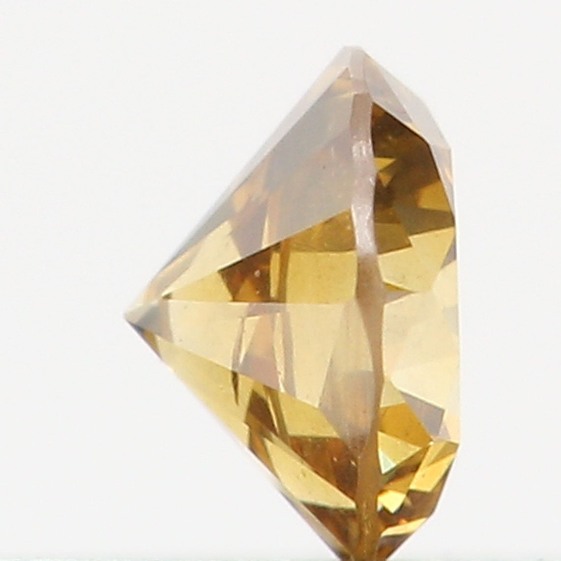 Natural Loose Diamond Round Fancy Dark Yellow Color I1 Clarity 3.20 MM 0.14 Ct L6434