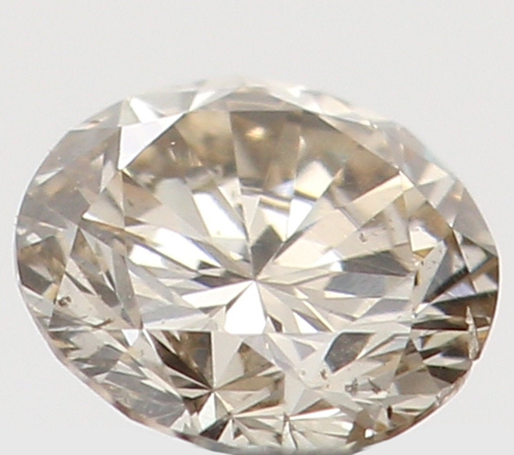 Natural Loose Diamond Round Brown Color SI2 Clarity 3.10 MM 0.12 Ct L5463