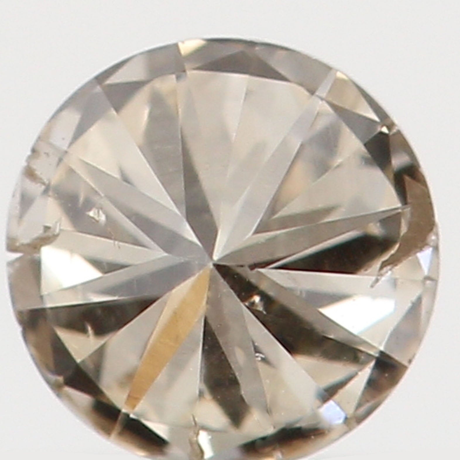Natural Loose Diamond Round Brown Color I1 Clarity 3.20 MM 0.12 Ct KR805