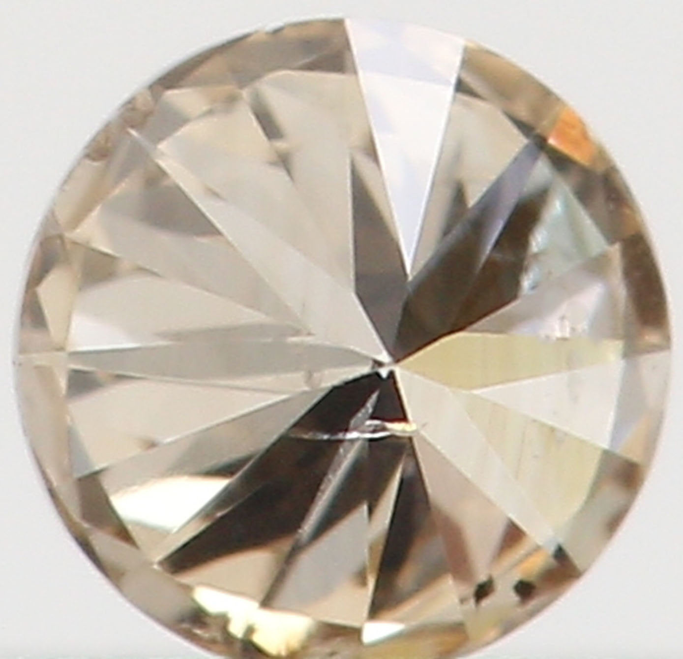 Natural Loose Diamond Round Brown Color SI1 Clarity 2.80 MM 0.09 Ct KR828