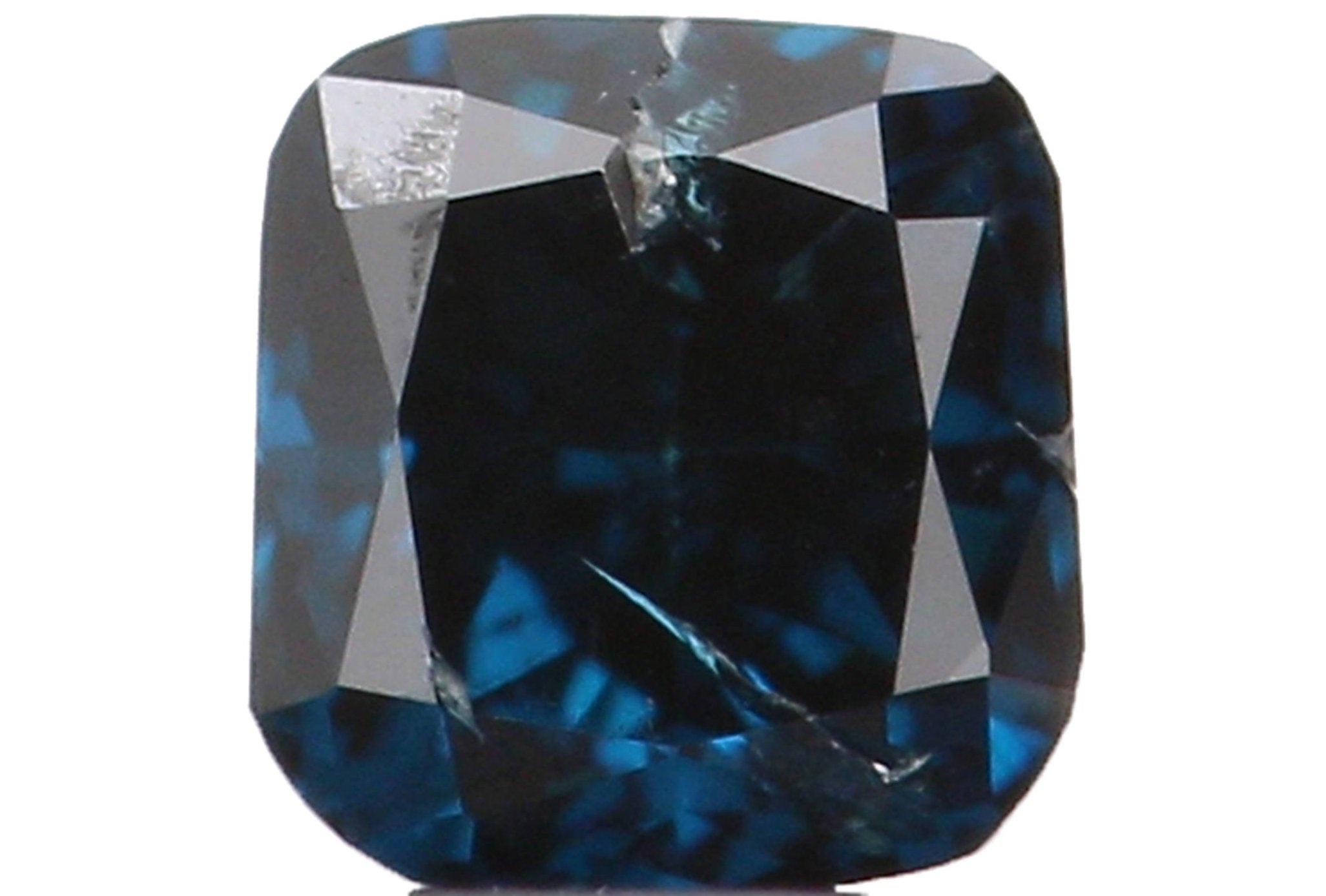 0.14 Ct Natural Loose Diamond, Cushion Diamond, Blue Diamond, Polished Diamond, Brilliant Cut Diamond, Rustic Diamond, Antique Diamond L4396