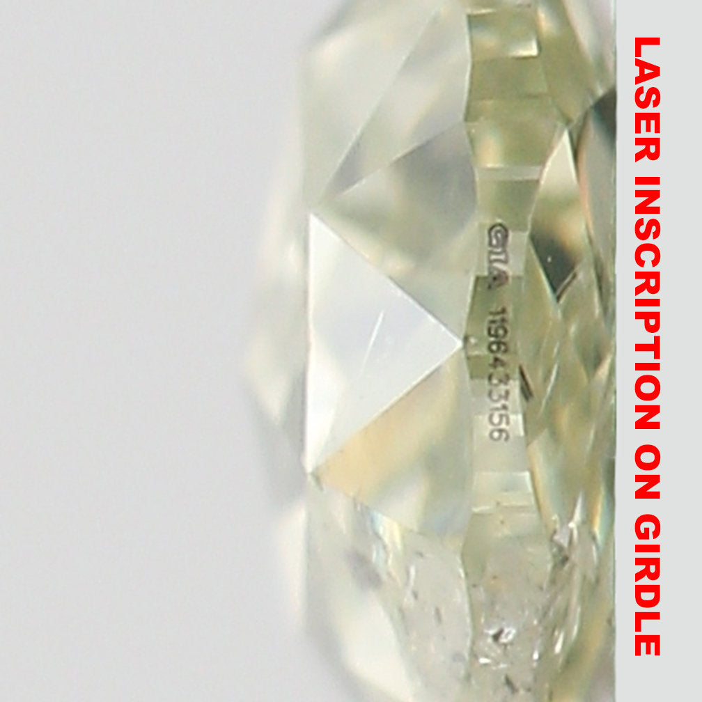 0.32 CT GIA Certified Natural Loose Pear Modified Brilliant Cut Diamond 6.65 MM Fancy Light Green-Yellow Color Diamond Pear Diamond QL4429