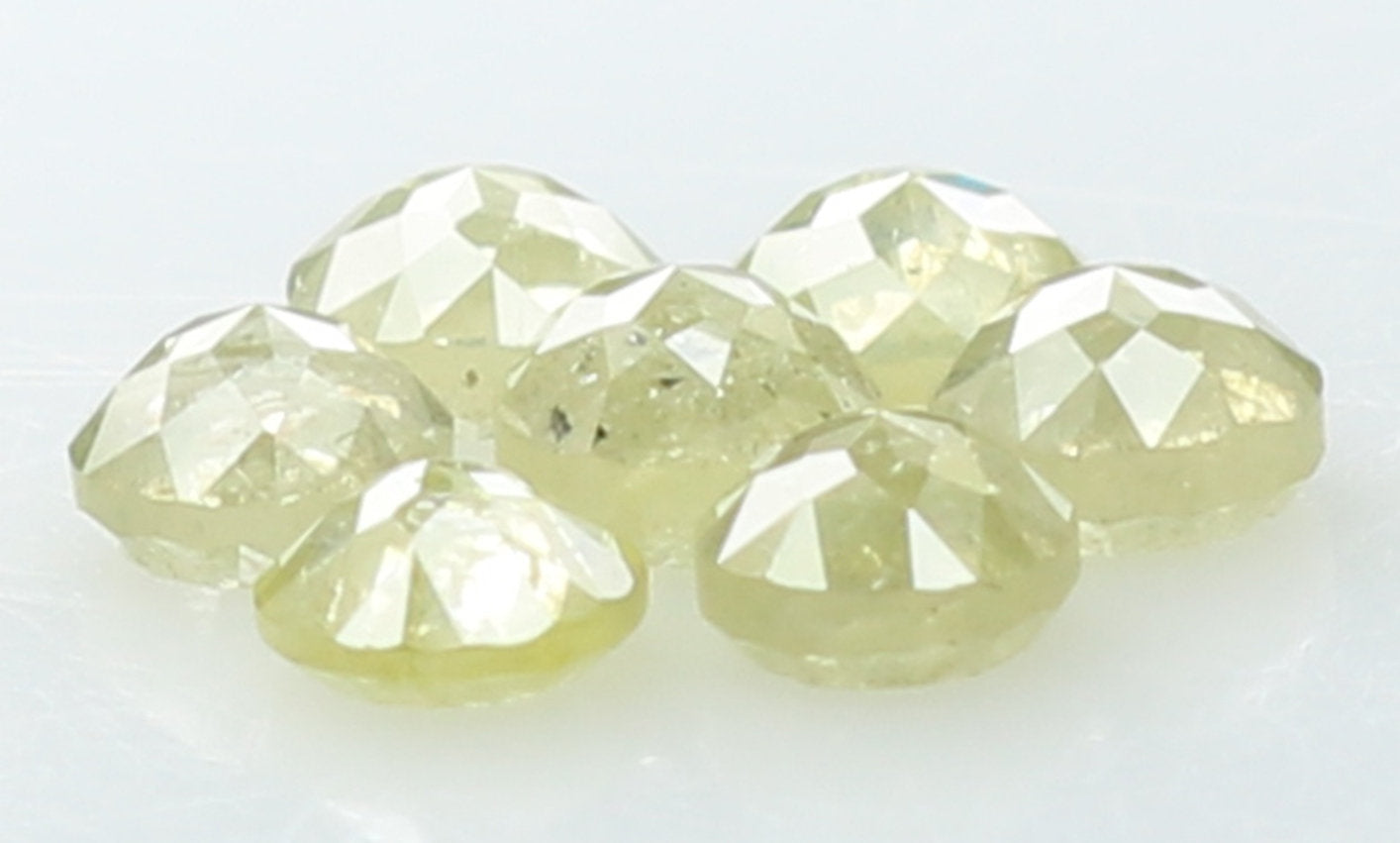 1.28 CT Natural Loose Round Rose Cut Diamond Yellow Color Round Shape Diamond 3.30 MM Natural Loose Grey Color Round Rose Cut Diamond QL5985