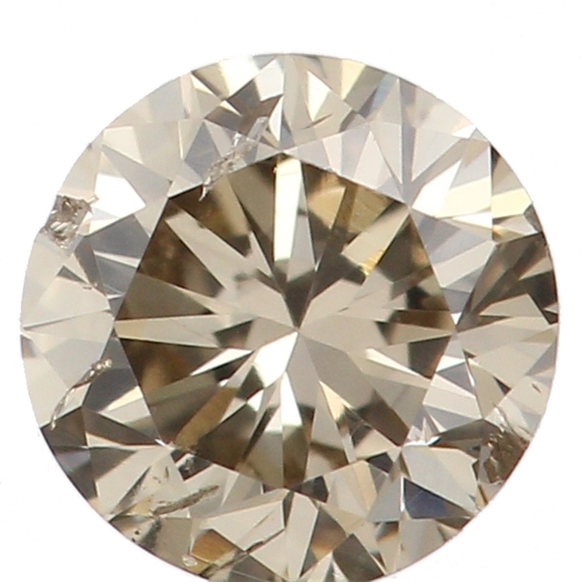 Natural Loose Diamond Round Brown Color I1 Clarity 3.60 MM 0.19 Ct L5442