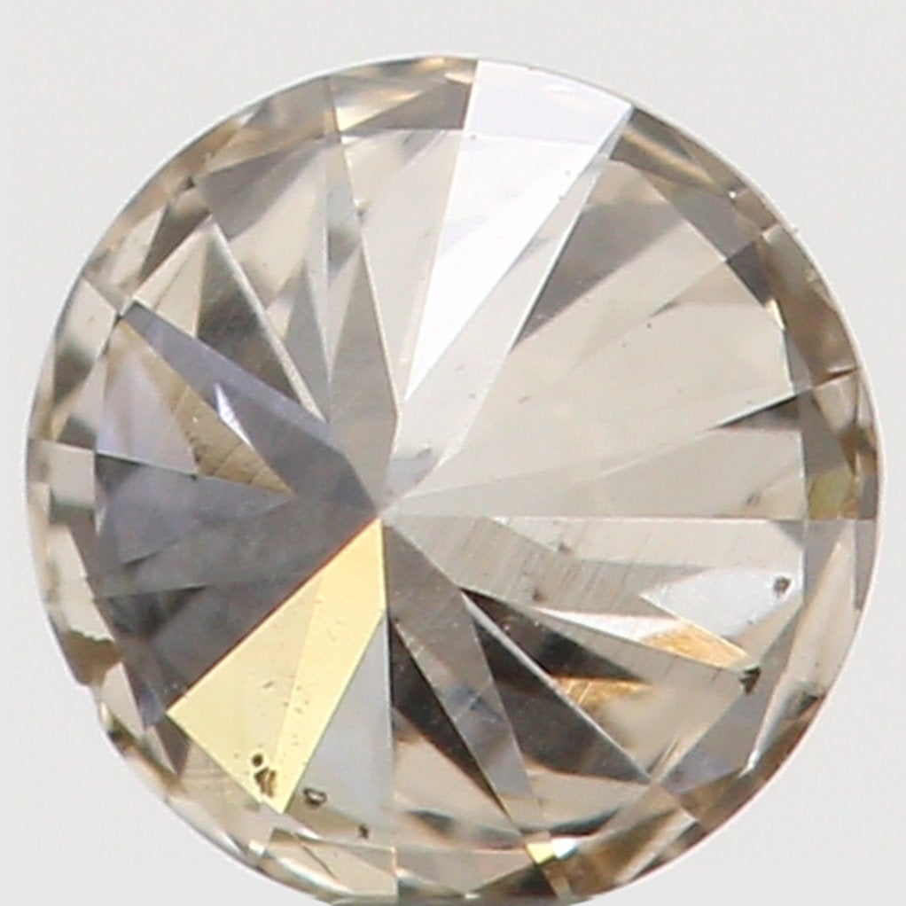 Natural Loose Diamond Round Brown Color SI2 Clarity 3.10 MM 0.12 Ct L5463
