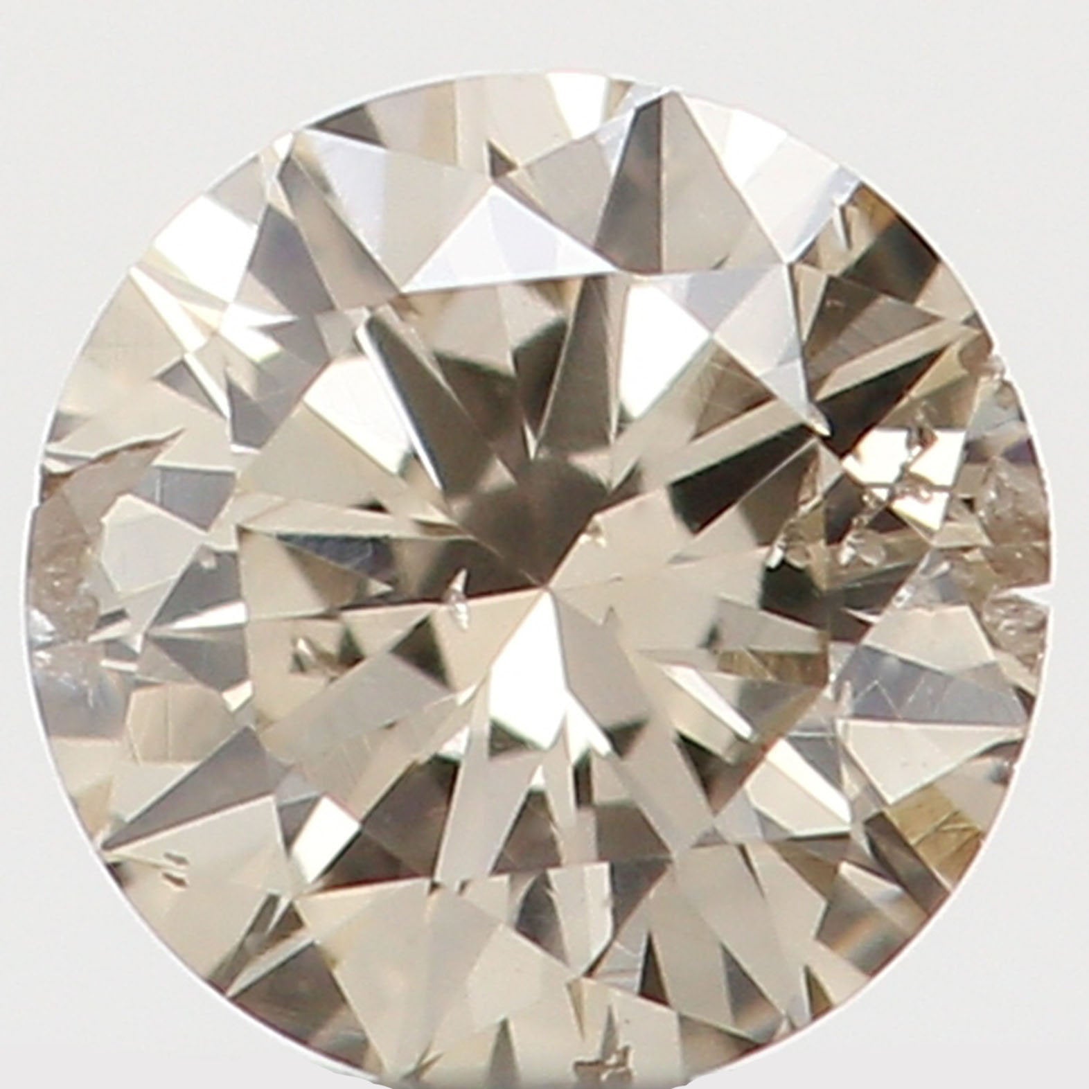 Natural Loose Diamond Round Brown Color I1 Clarity 3.20 MM 0.12 Ct KR805
