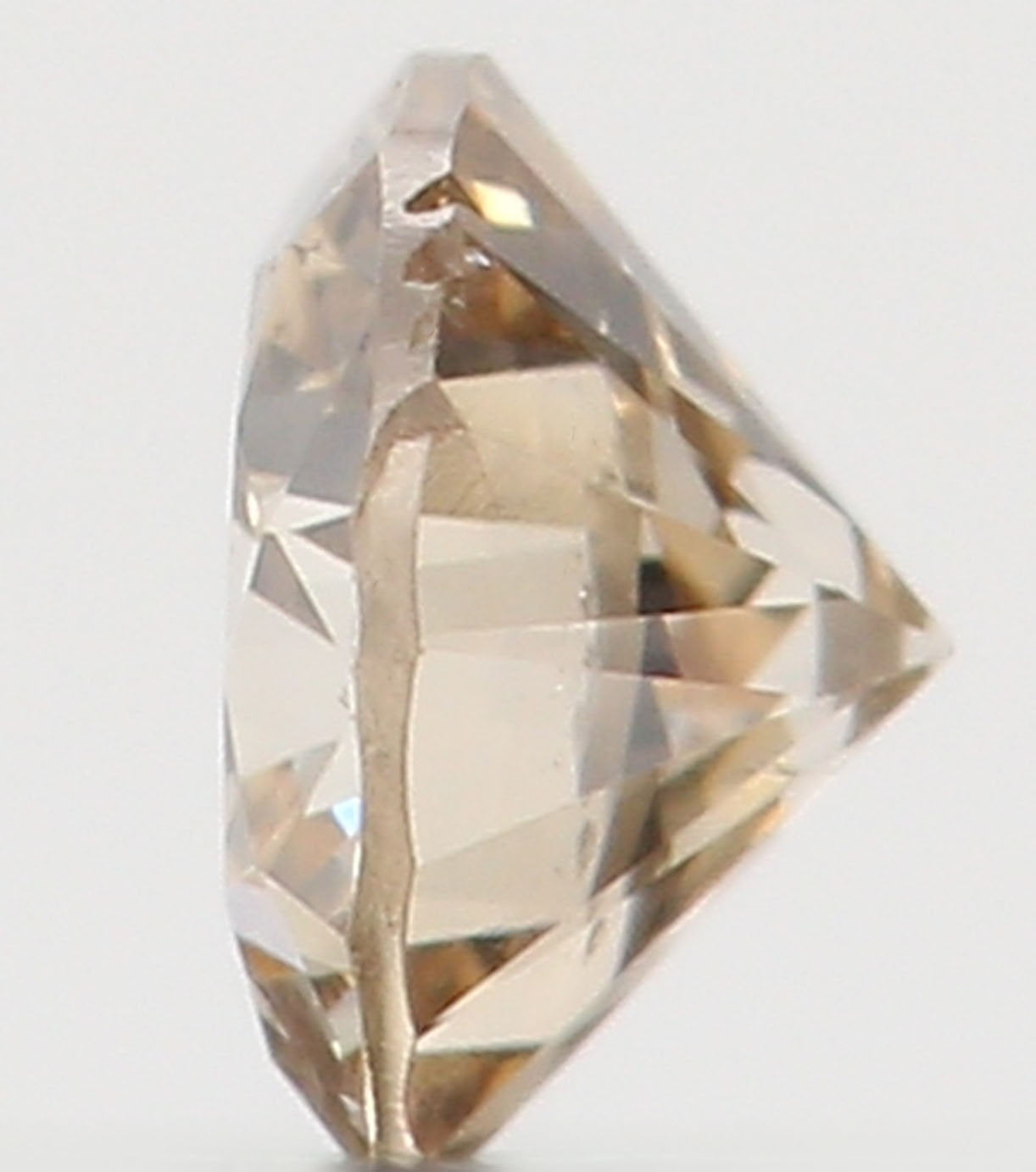 Natural Loose Diamond Round Brown Color SI1 Clarity 2.80 MM 0.09 Ct KR828