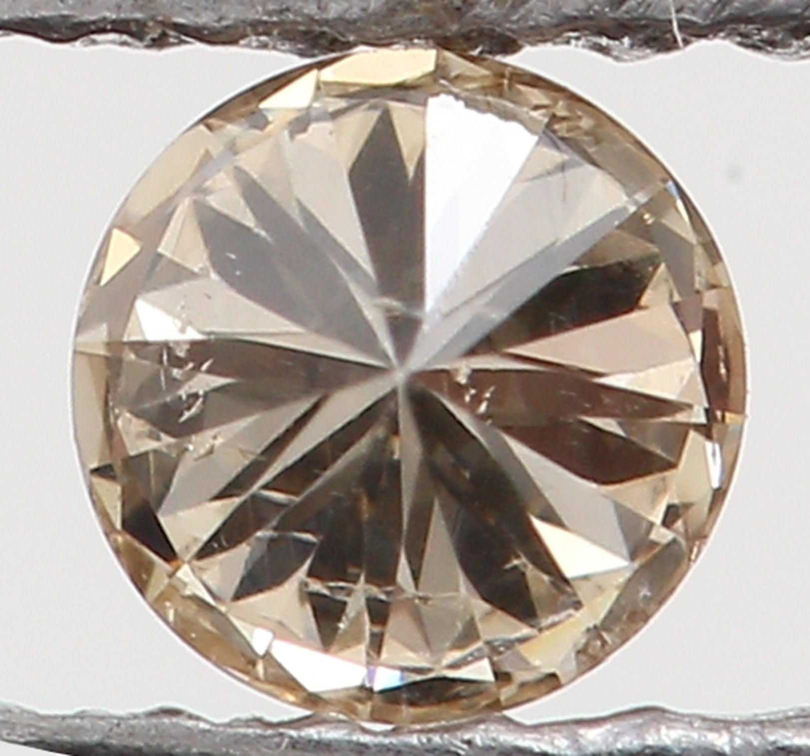 Natural Loose Diamond Round Brown Color SI1 Clarity 2.80 MM 0.09 Ct KR828