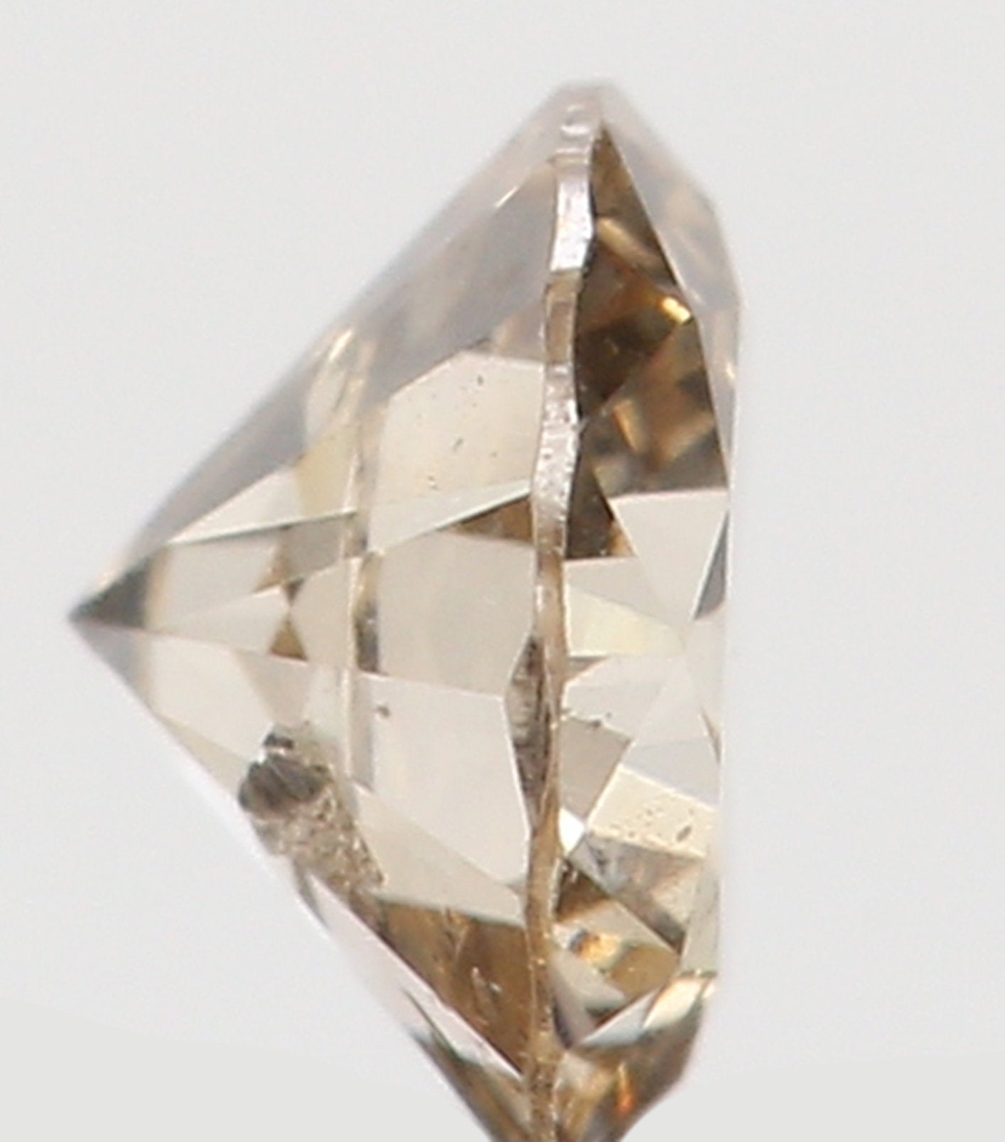 Natural Loose Diamond Round Brown Color I1 Clarity 3.30 MM 0.133 Ct KR1222