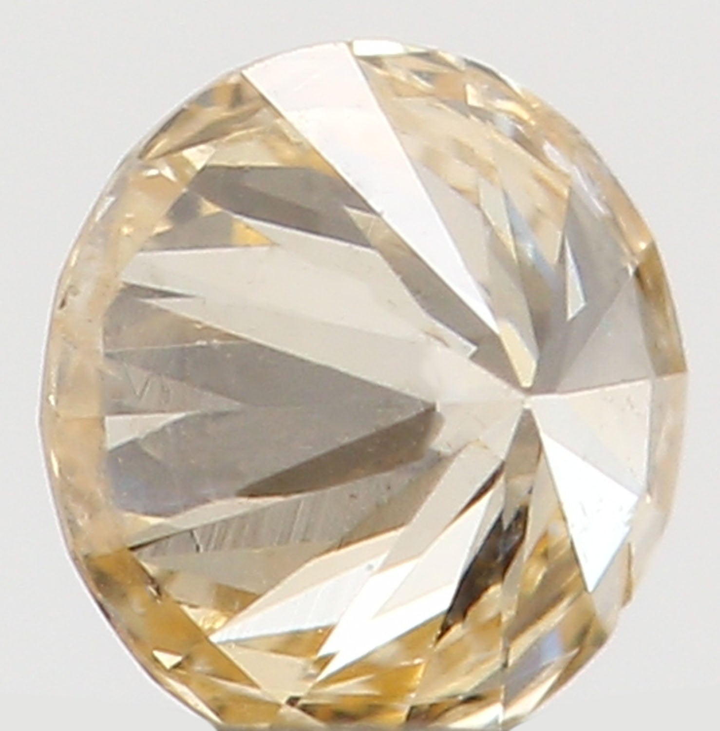 Natural Loose Diamond Round Orange Color SI2 Clarity 3.10MM 0.12 Ct KR653