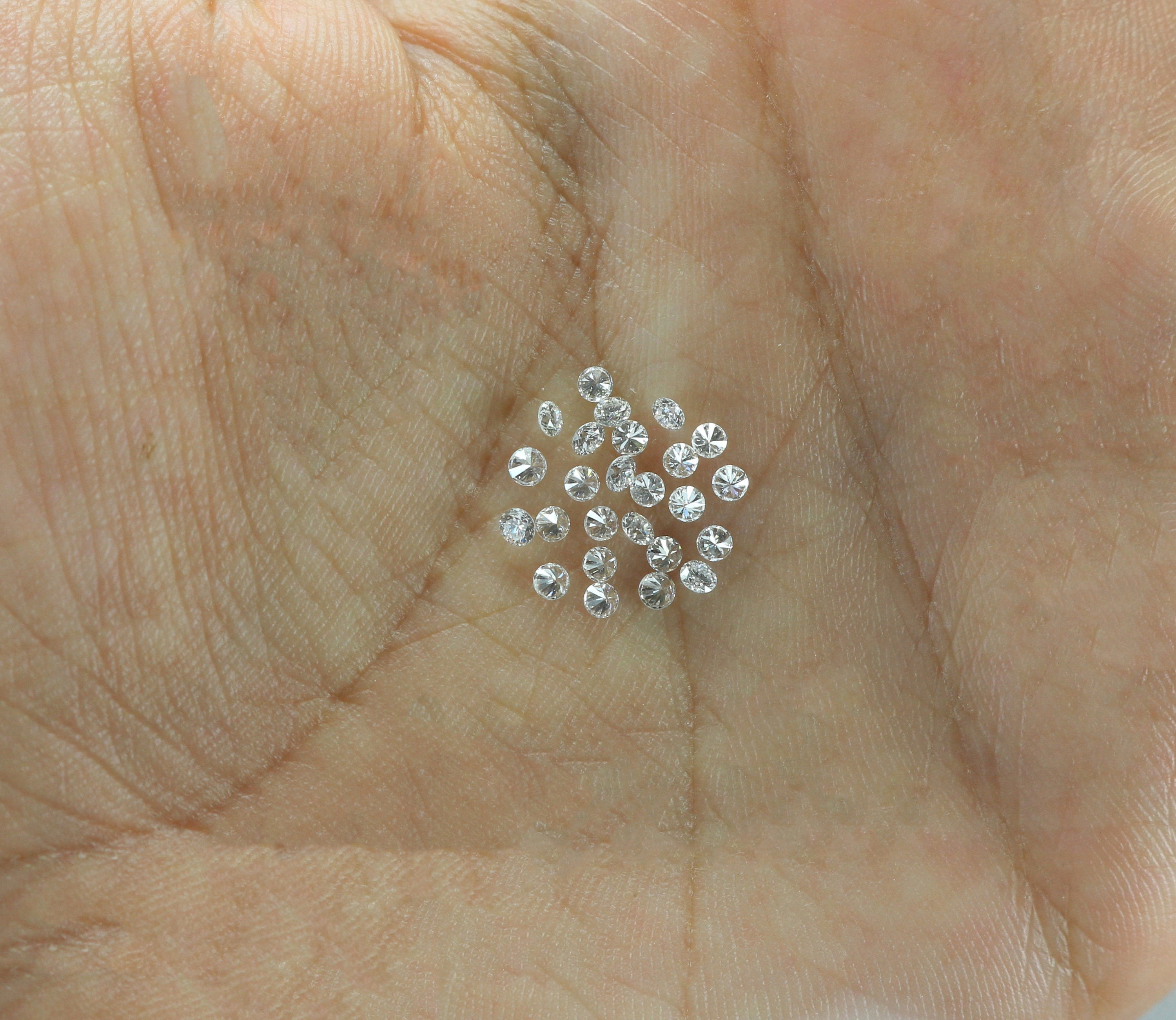 Natural Loose Diamond Round G H White Color VS1 SI1 Clarity 25 Pcs Lot Best Price Q14