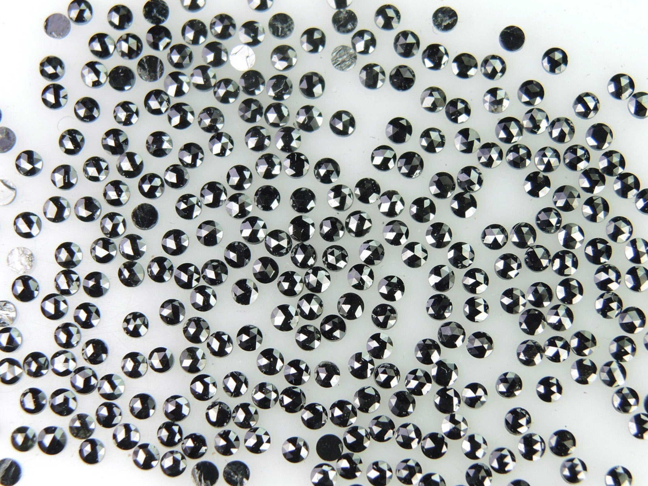 Natural Loose Diamond Black Round Rose Cut 1st Quality Pick Any Size Q107