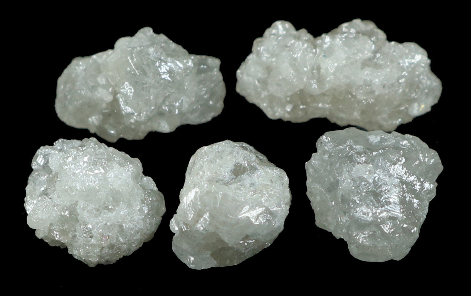 Natural Loose Diamonds Raw Rough Silver Gray I3 Clarity 1 Pcs 1.50+ Carat Q96