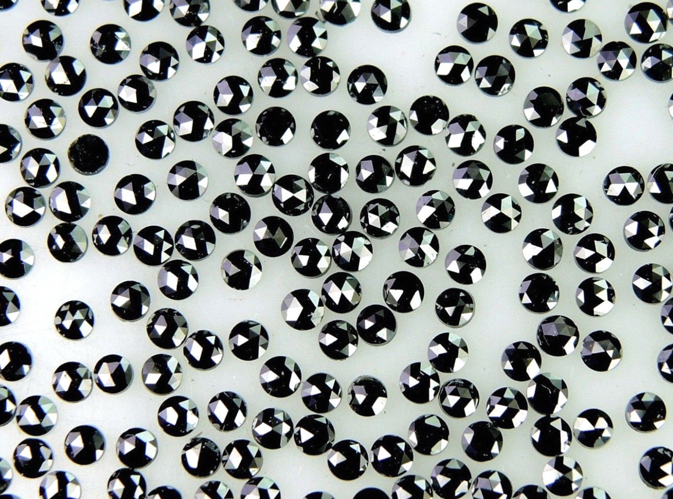 Natural Loose Diamond Black Round Rose Cut 1st Quality Pick Any Size Q107