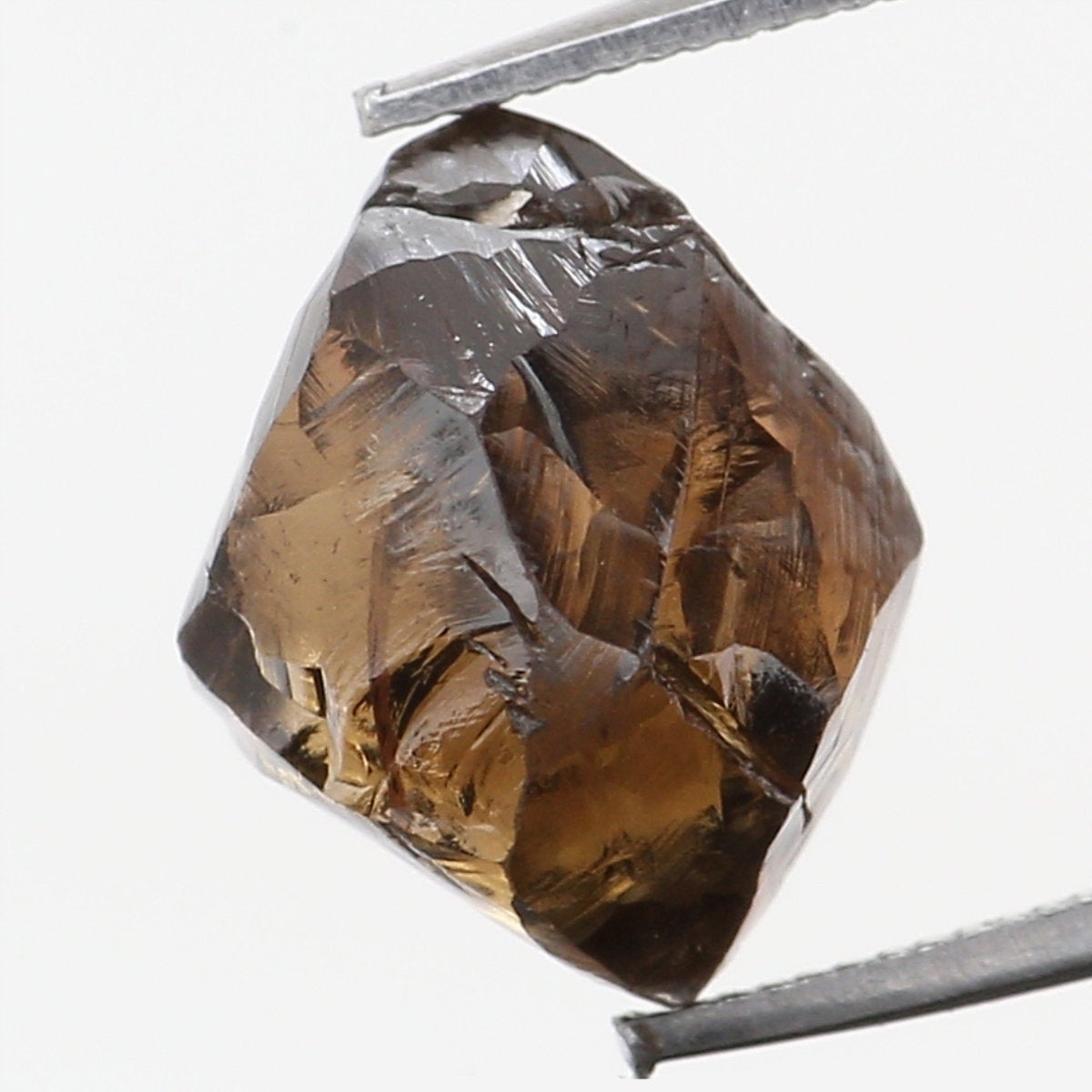 2.08 CT Natural Loose Rough Shape Diamond Brown Color Rough Cut Diamond 6.60 MM Natural Brown Diamond Rough Irregular Cut Diamond QL6300