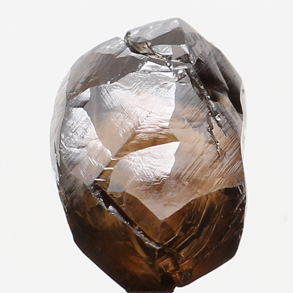 2.08 CT Natural Loose Rough Shape Diamond Brown Color Rough Cut Diamond 6.60 MM Natural Brown Diamond Rough Irregular Cut Diamond QL6300