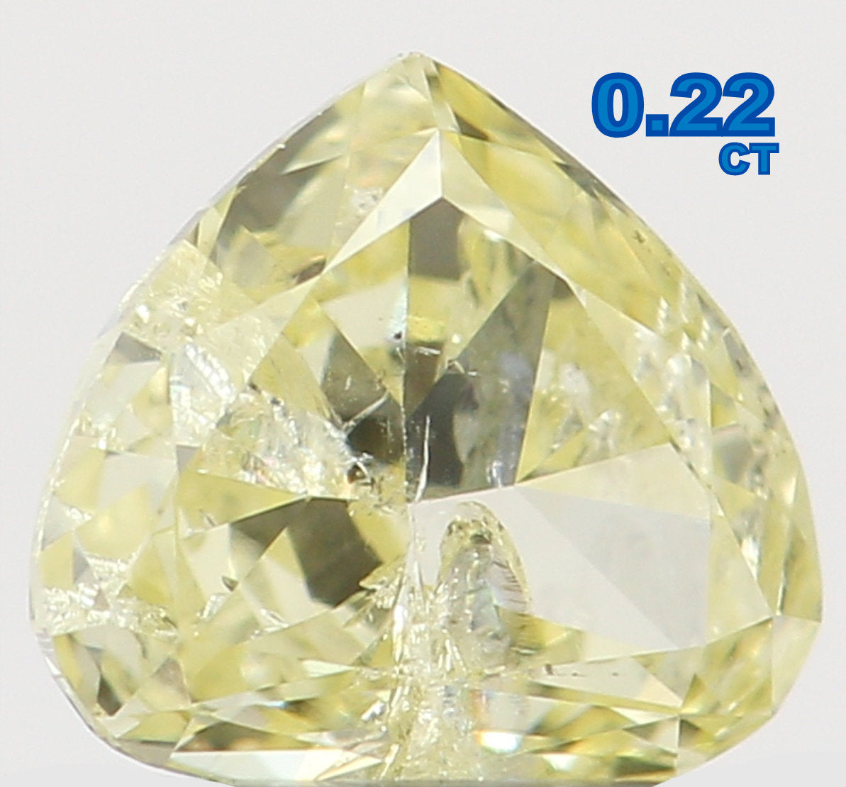 0.22 CT Natural Loose Heart Shape Diamond Yellow Color Heart Diamond 3.70 MM Natural Loose Yellow Color Heart Brilliant Cut Diamond LQ6464