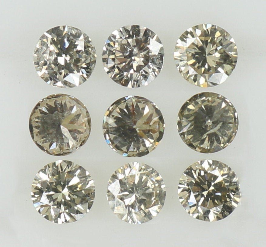 0.53 Ct Natural Loose Round Shape Diamond Brown Color Round Cut Diamond 2.40 MM Natural Loose Brown Color Round Brilliant Cut Diamond KQ1464