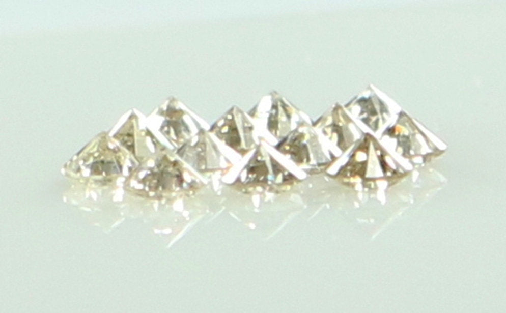 Natural Loose Diamond Round Brown Color SI2 Clarity 13 Pcs 0.38 Ct KR1468