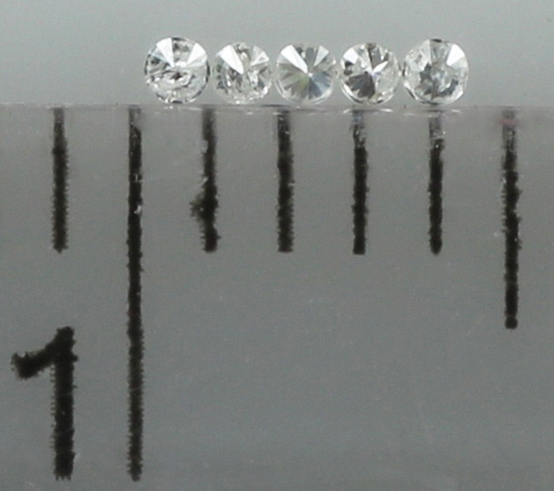 Natural Loose Diamond Round G H White I1 I3 Clarity 0.80 to 0.90 MM 100 Pcs Q03