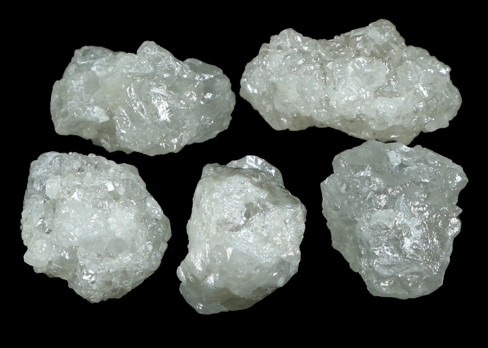 Natural Loose Diamonds Raw Rough Silver Gray I3 Clarity 1 Pcs 1.50+ Carat Q96