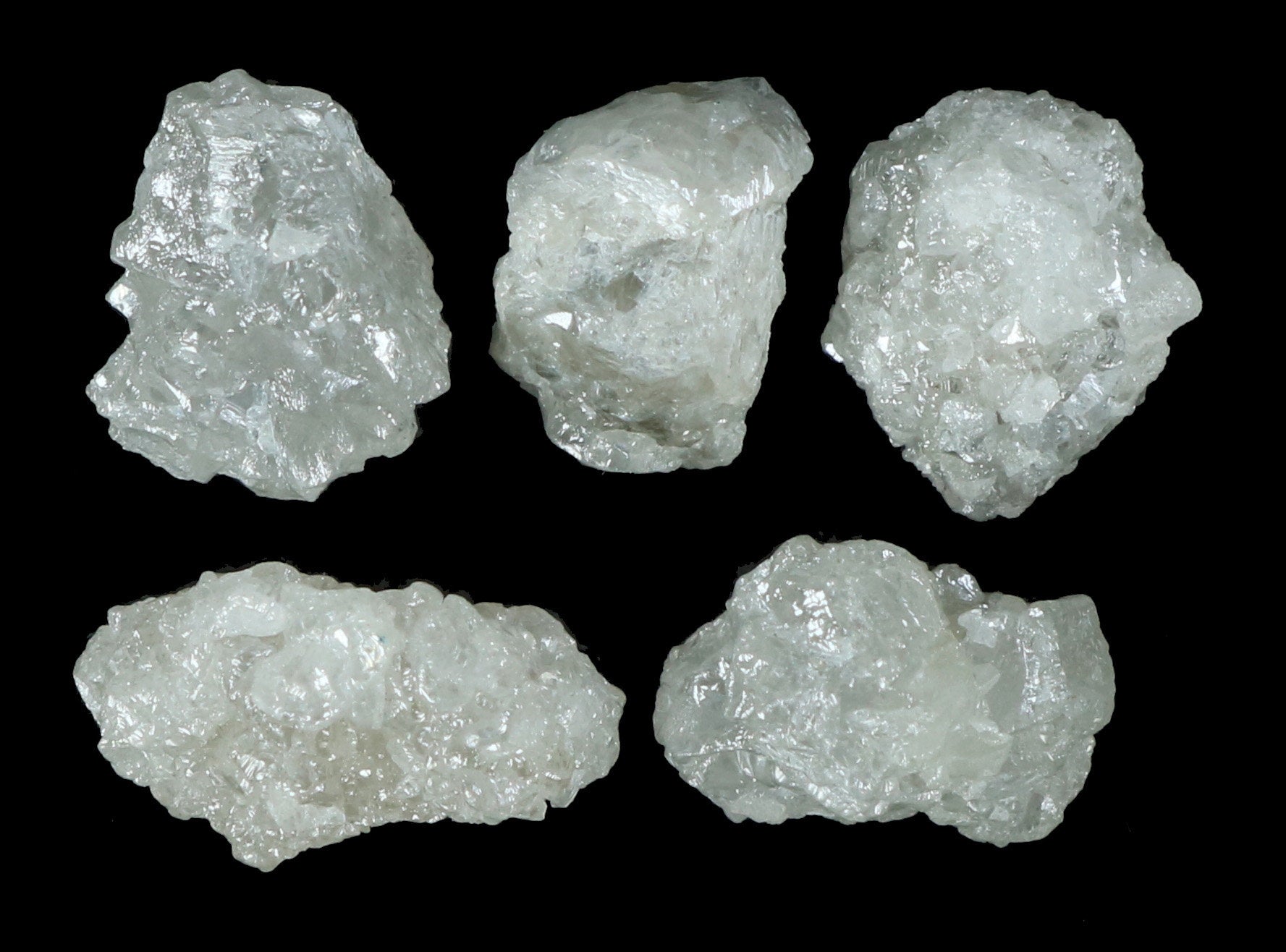 Natural Loose Diamonds Raw Rough Silver Gray I3 Clarity 1 Pcs 1.50+ Carat Q96