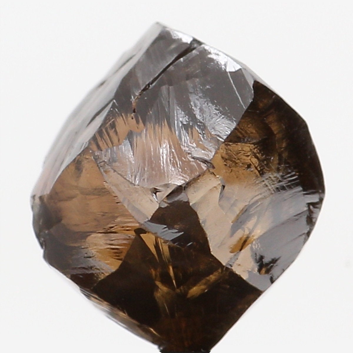 2.08 CT Natural Loose Rough Shape Diamond Brown Color Rough Cut Diamond 6.60 MM Natural Brown Diamond Rough Irregular Cut Diamond QL6300