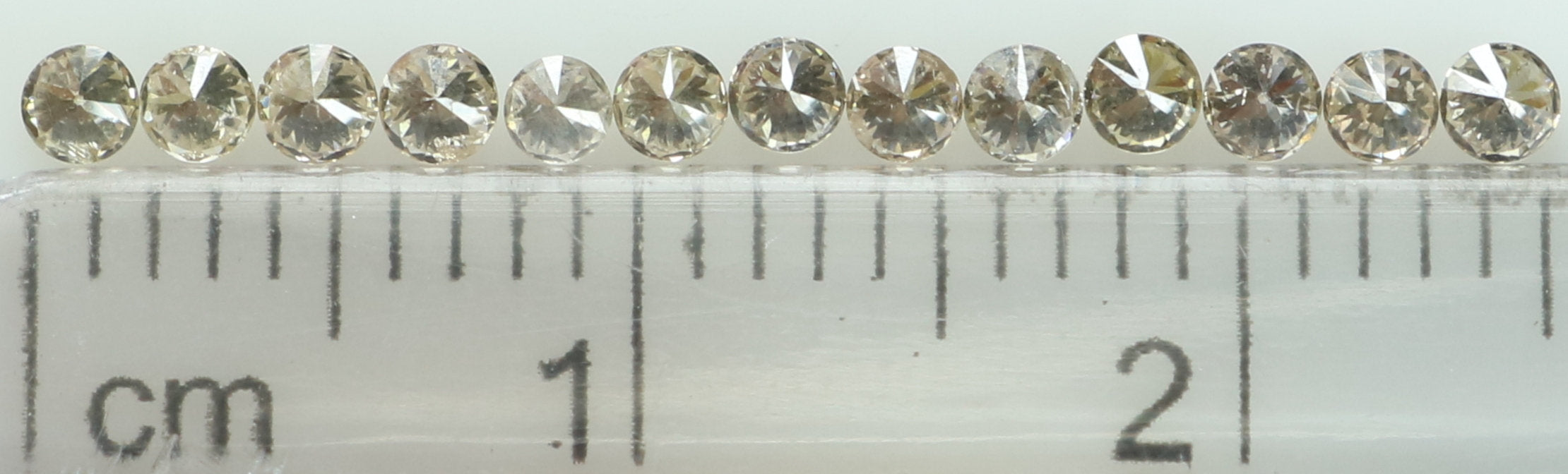Natural Loose Diamond Round Brown Color SI2 Clarity 13 Pcs 0.38 Ct KR1468