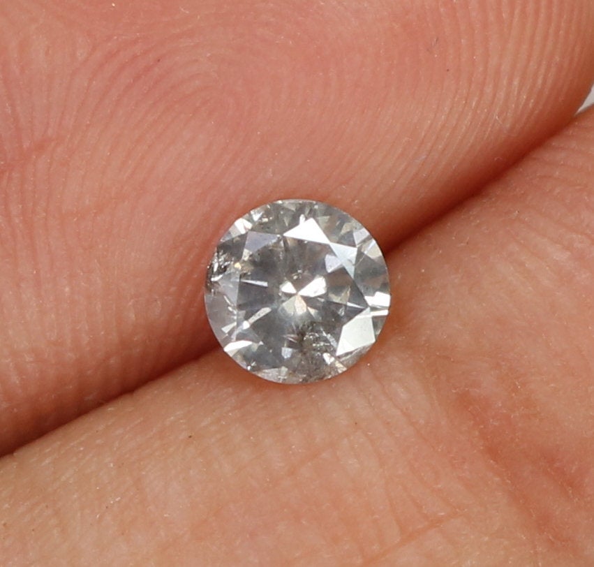 0.32 Ct Natural Loose Round Shape Diamond White Milky Color Round Diamond 4.50 MM Natural Loose Diamond Round Brilliant Cut Diamond QL7914