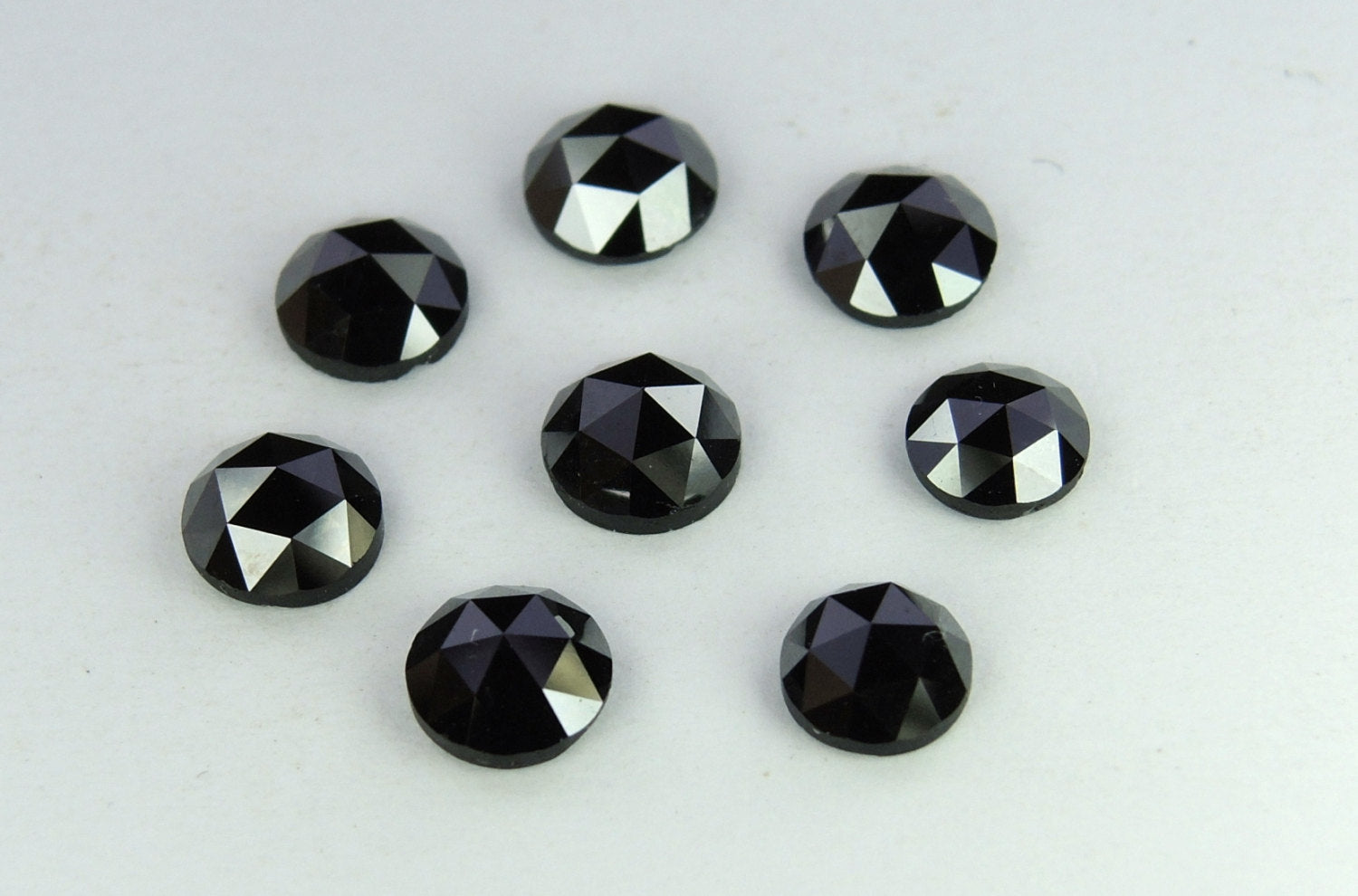 Natural Loose Diamond Rose Cut Round Black Chakri 1 Pcs Scoop 5.00 MM Q43