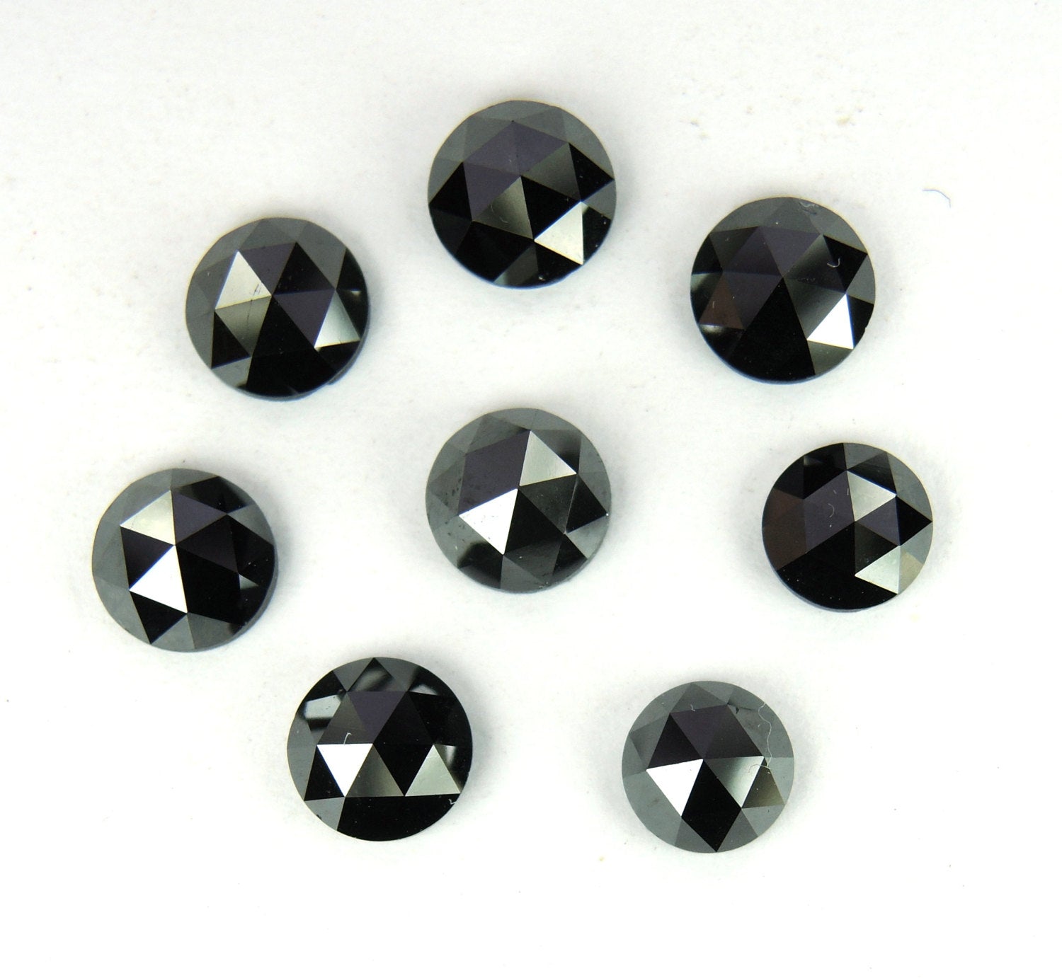 Natural Loose Diamond Rose Cut Round Black Chakri 1 Pcs Scoop 5.00 MM Q43