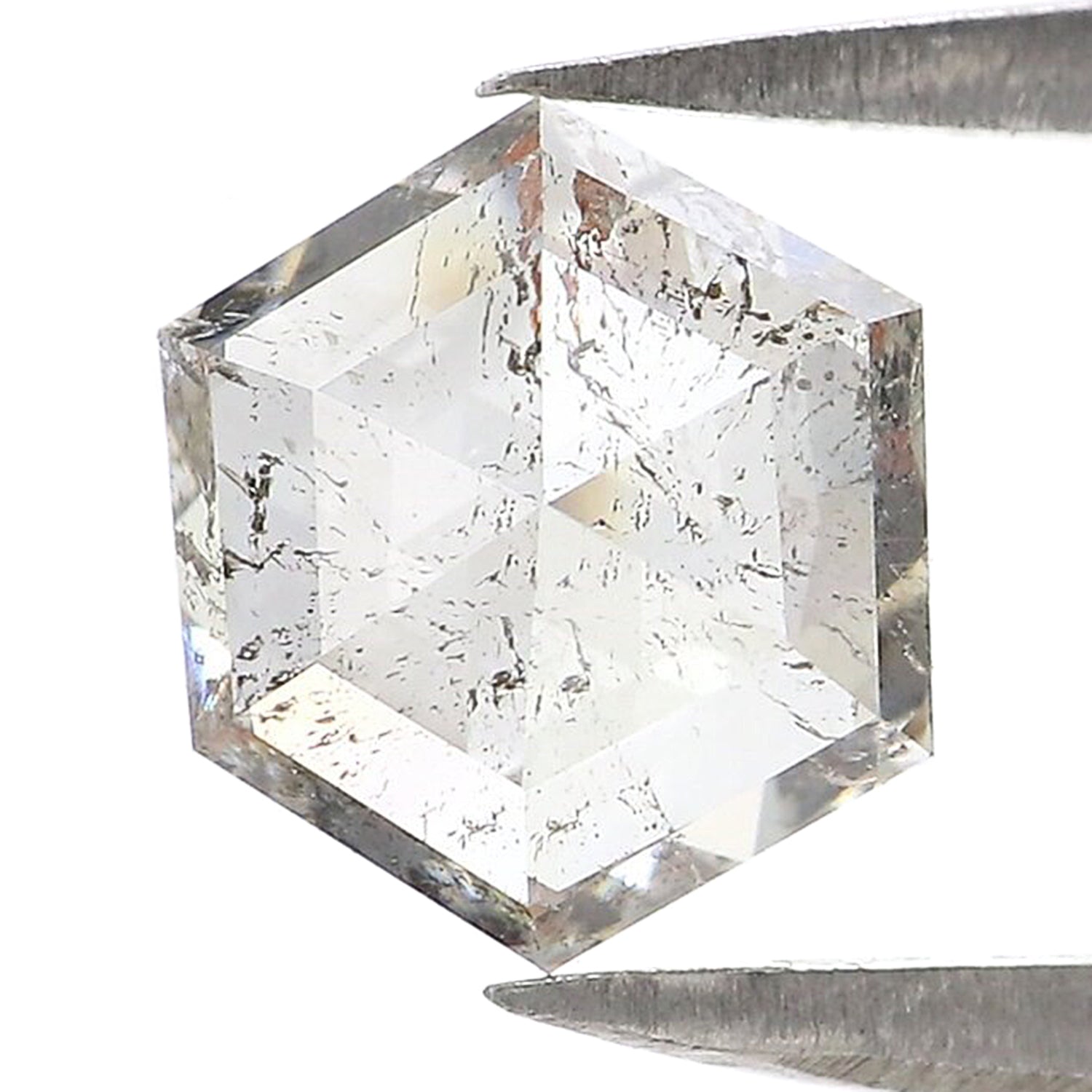 Hexagon Salt & Pepper Diamonds vs Fancy Color Hexagon Diamonds — What’s the Difference?