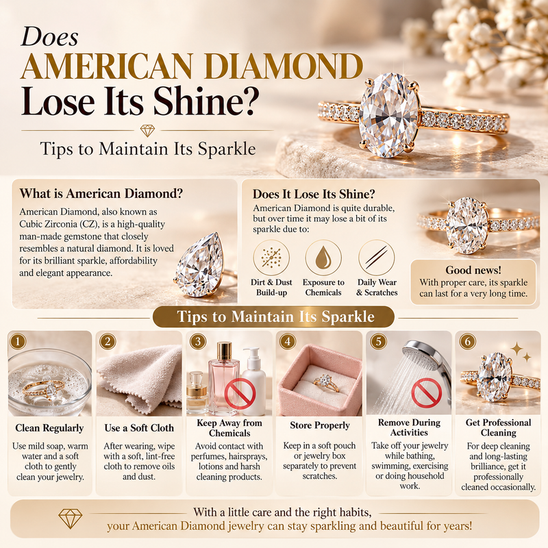 Does American Diamond Lose Its Shine? Tips to Maintain Its Sparkle