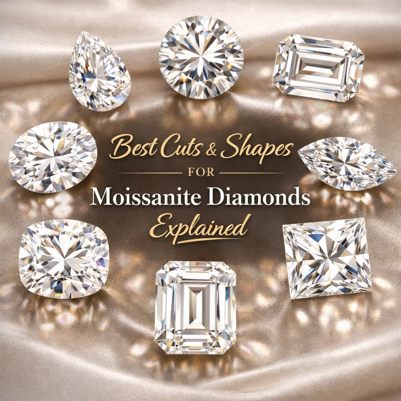 Best Cuts and Shapes for Moissanite Diamonds Explained
