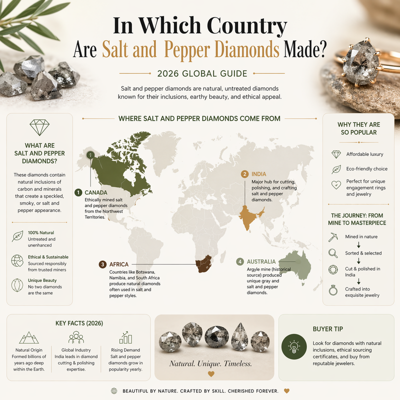 In Which Country Are Salt and Pepper Diamonds Made? (2026 Global Guide)