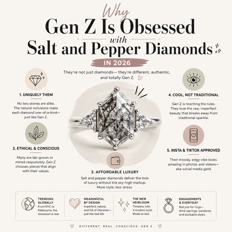 Why Gen Z Is Obsessed with Salt and Pepper Diamonds in 2026