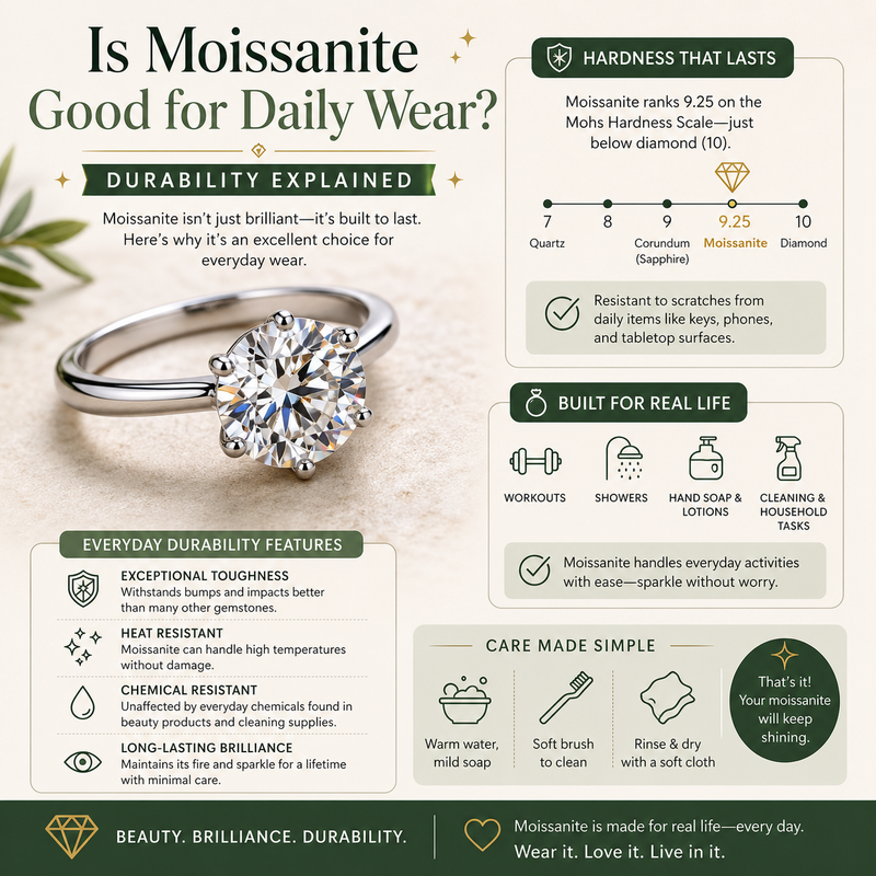 Is Moissanite Good for Daily Wear? Durability Explained