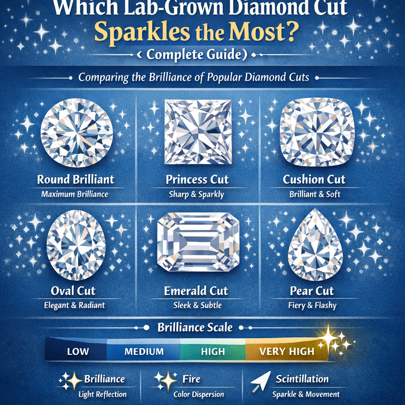 Which Lab-Grown Diamond Cut Sparkles the Most? (Complete Guide)