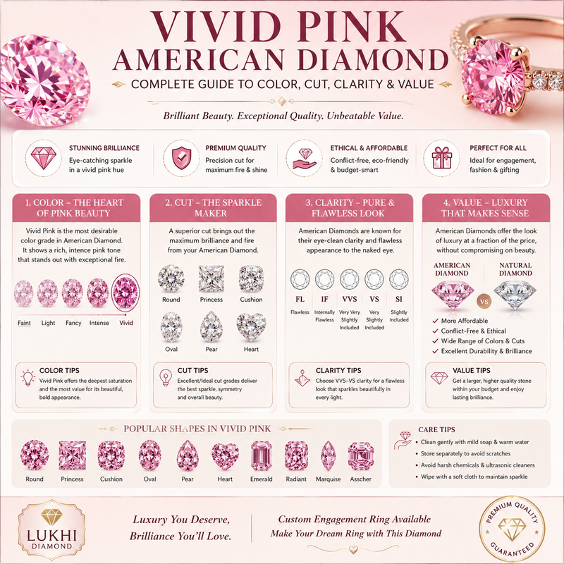 Vivid Pink American Diamond: Complete Guide to Color, Cut, Clarity & Value