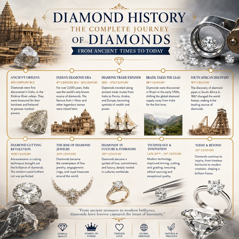 Diamond History: The Complete Journey of Diamonds From Ancient Times to Today