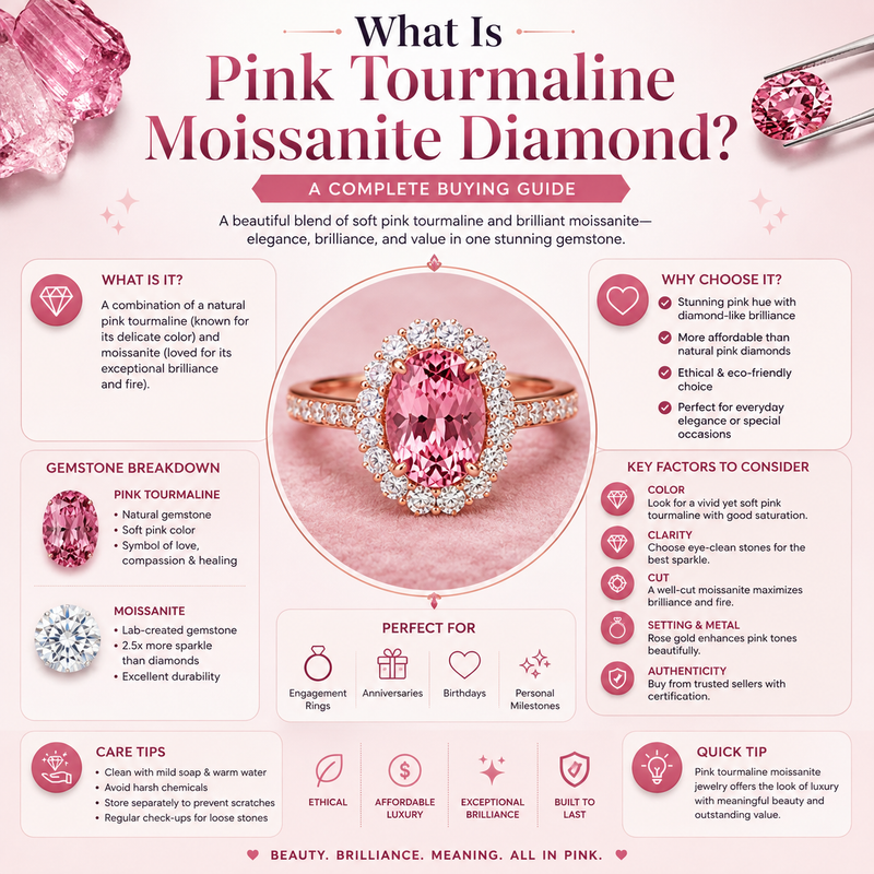 What Is Pink Tourmaline Moissanite Diamond? A Complete Buying Guide