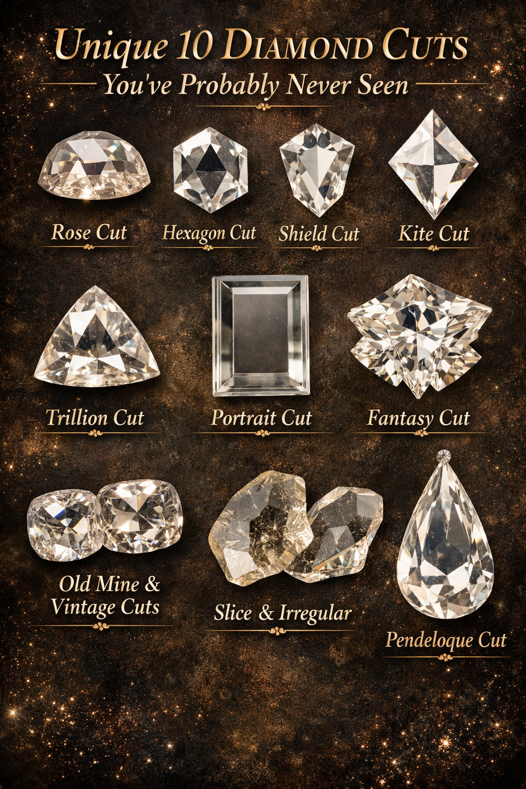 Unique 10 Diamond Cuts You’ve Probably Never Seen