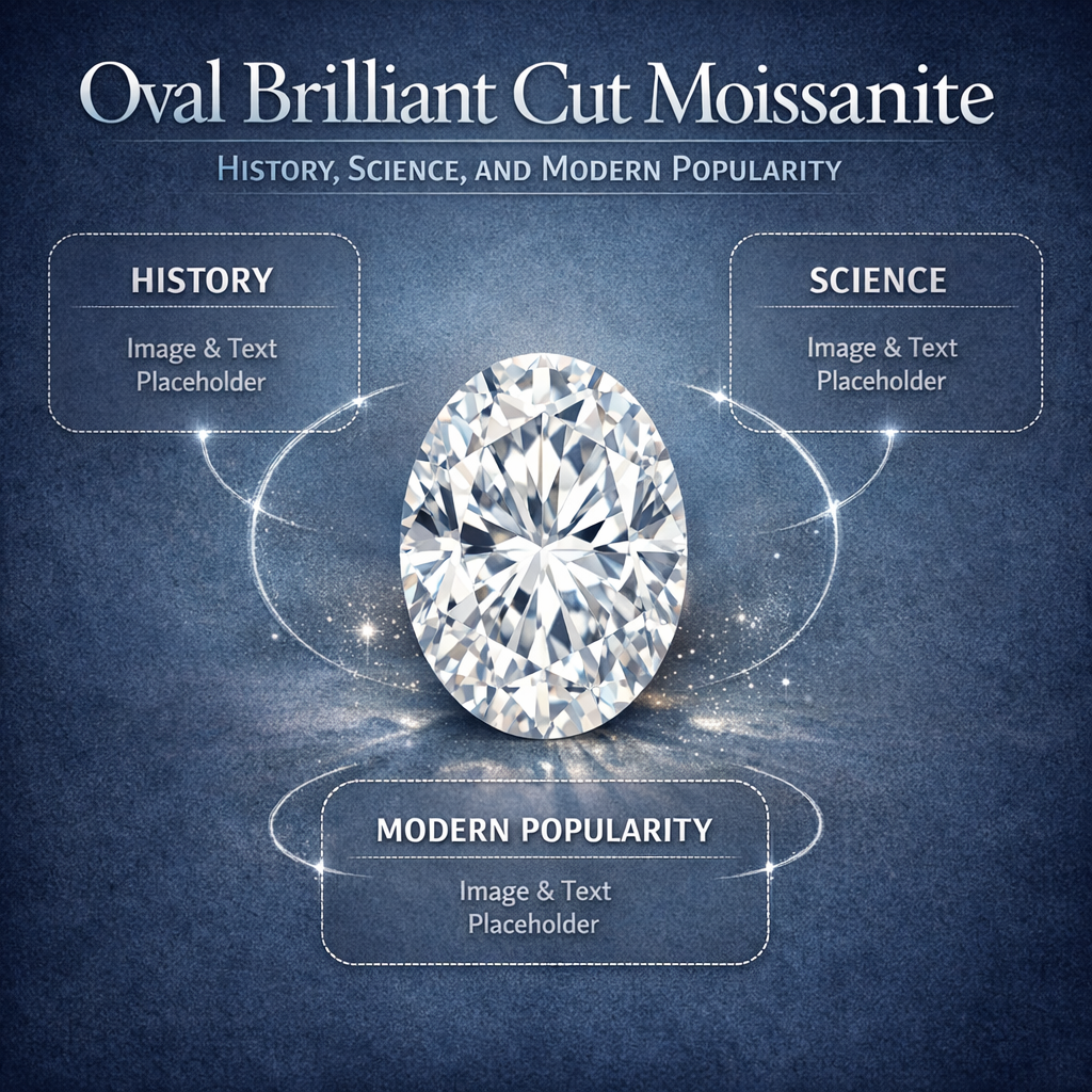 Oval Brilliant Cut Moissanite: History, Science, and Modern Popularity