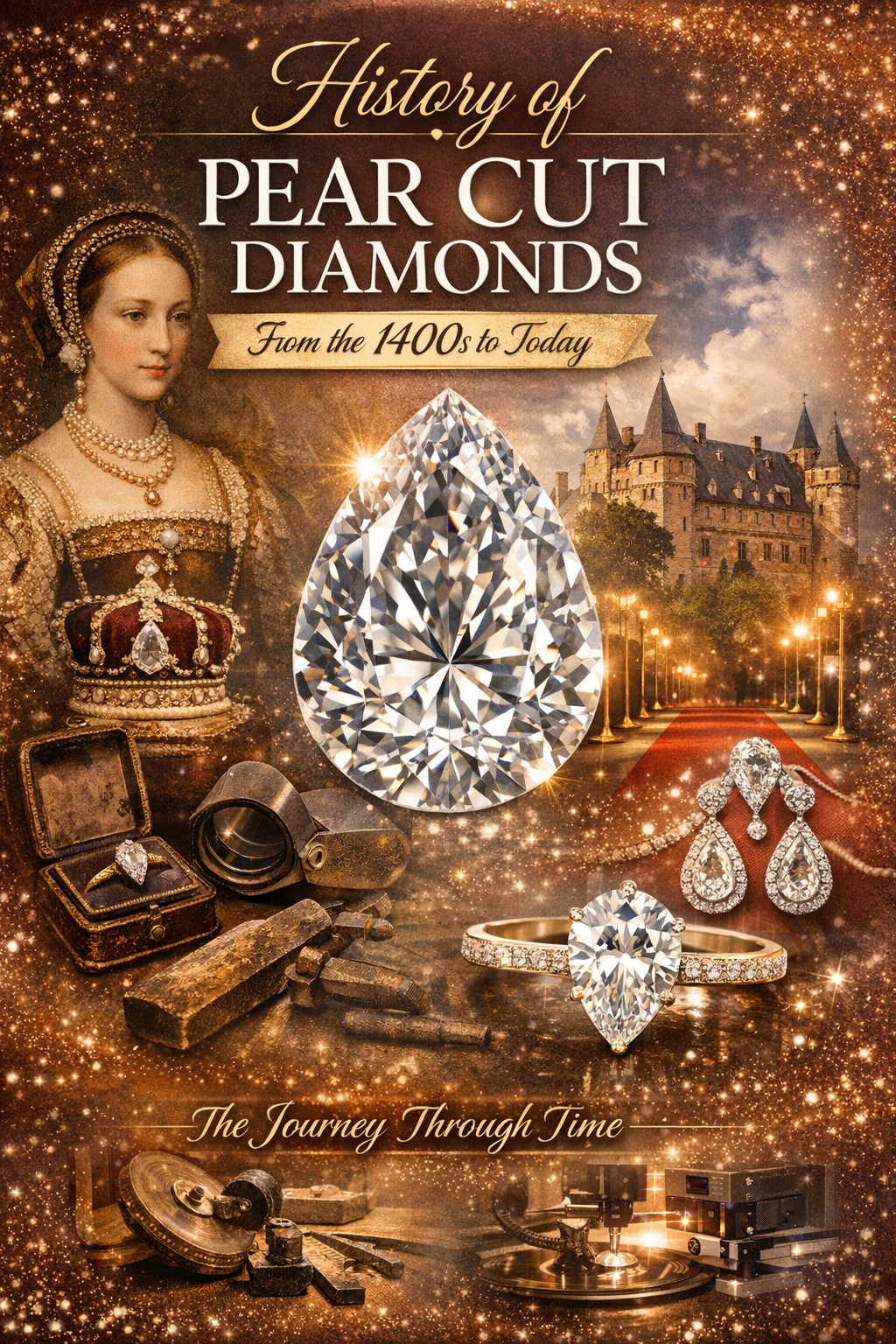 History of Pear Cut Diamonds: From the 1400s to Today
