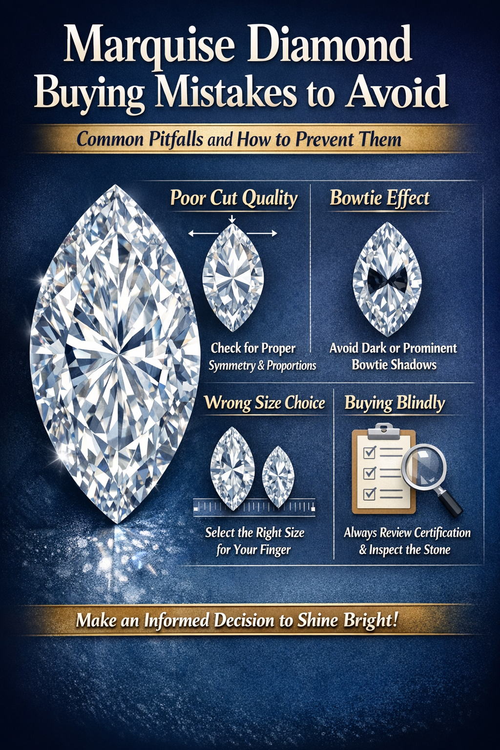 Marquise Diamond Buying Mistakes to Avoid — Common Pitfalls and How to Prevent Them