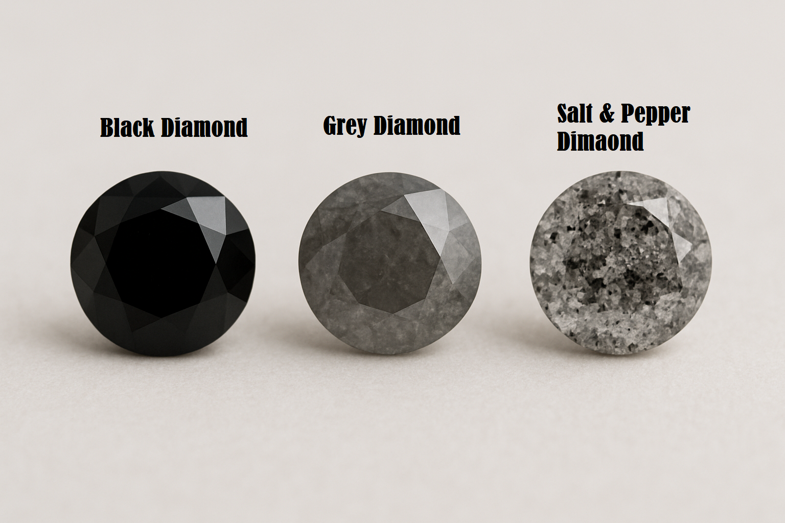 Black, Grey & Salt and Pepper Diamonds: Types Explained
