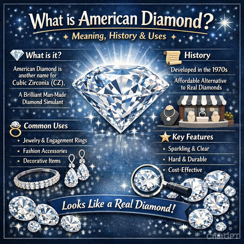 What is American Diamond? Meaning, History & Uses