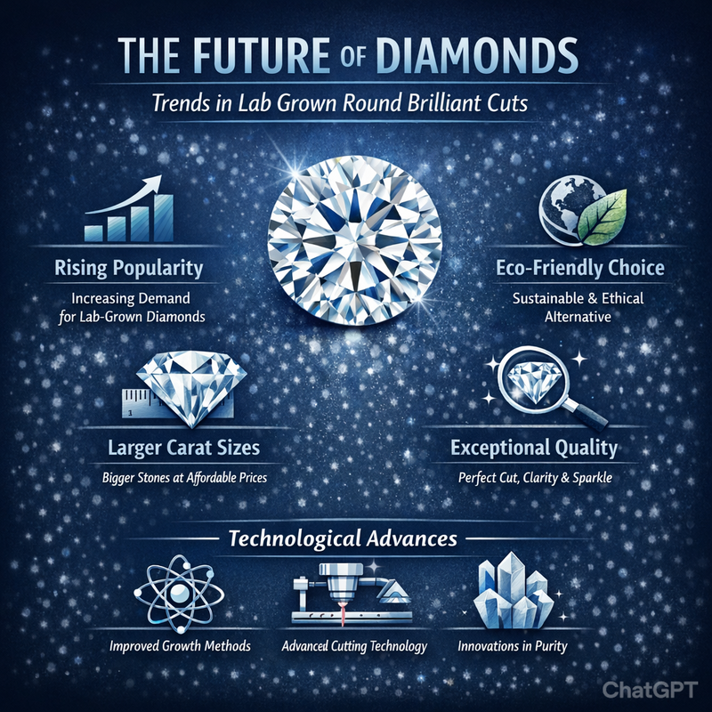 The Future of Diamonds: Trends in Lab Grown Round Brilliant Cuts