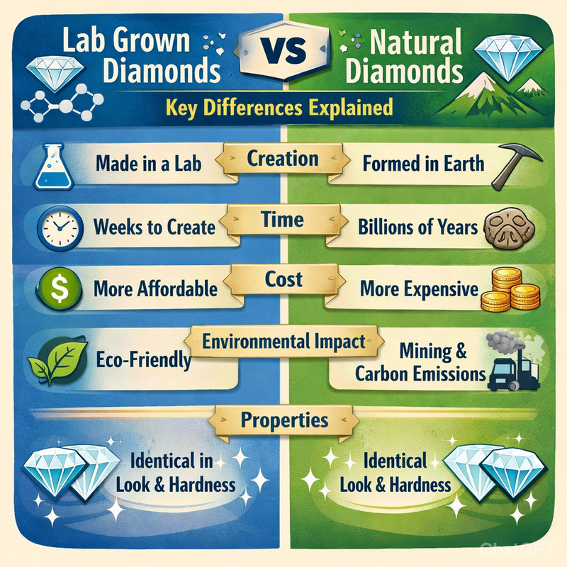 Lab Grown Diamonds vs Natural Diamonds: Key Differences Explained